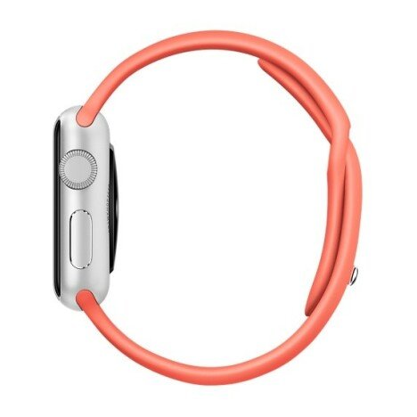 Curea iUni compatibila cu Apple Watch 1/2/3/4/5/6/7, 42mm, Silicon, Red