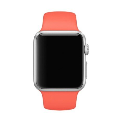 Curea iUni compatibila cu Apple Watch 1/2/3/4/5/6/7, 42mm, Silicon, Red