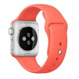 Curea iUni compatibila cu Apple Watch 1/2/3/4/5/6/7, 42mm, Silicon, Red